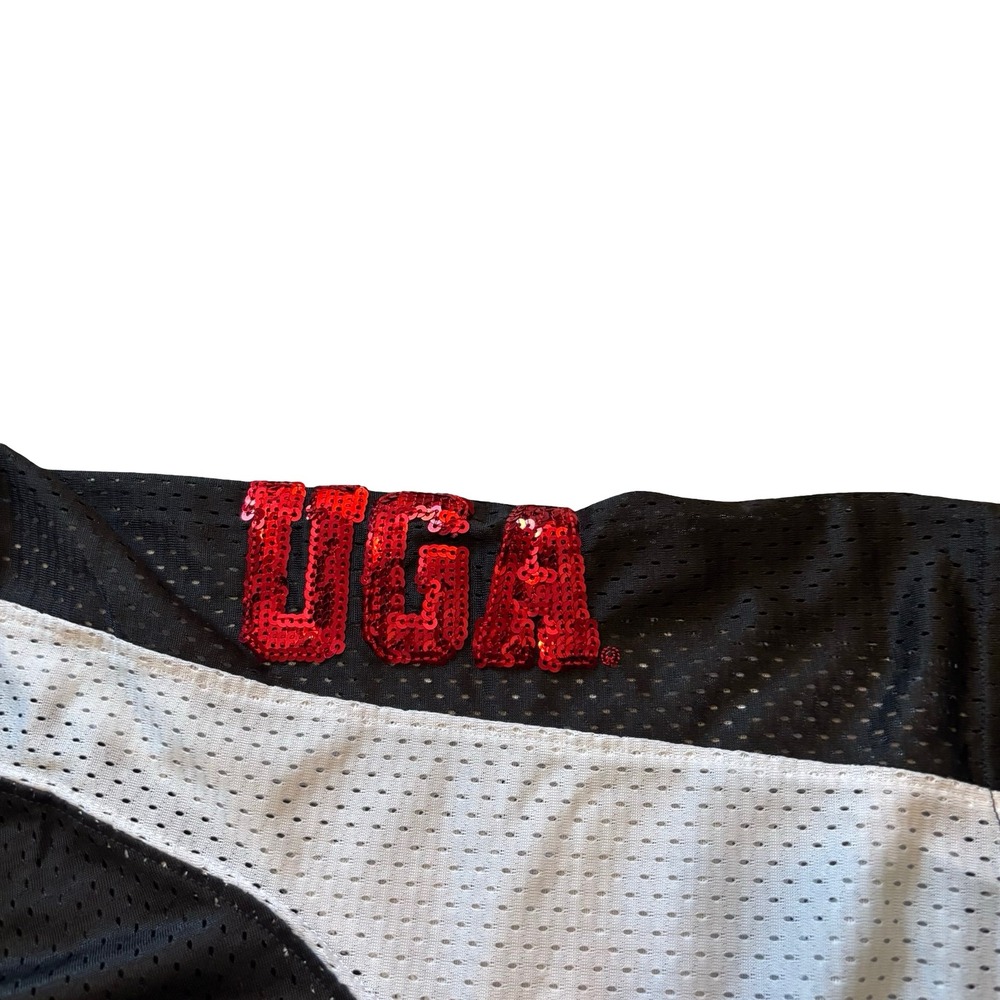 Victoria's Secret PINK Georgia Bulldogs UGA Mesh Football Jersey Black Large - Picture 3 of 9